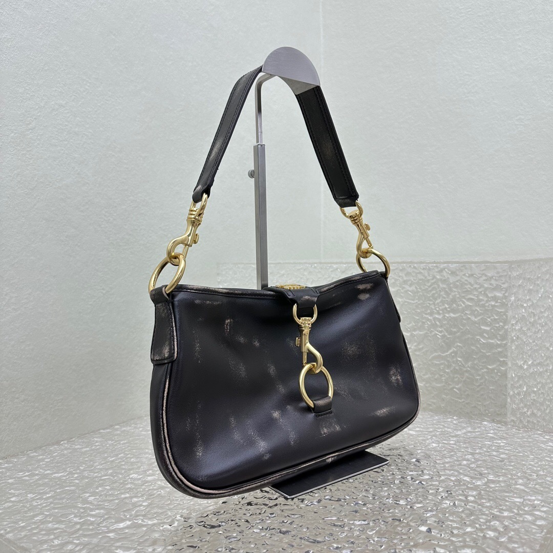 Miu Miu hobo bag in black leather black