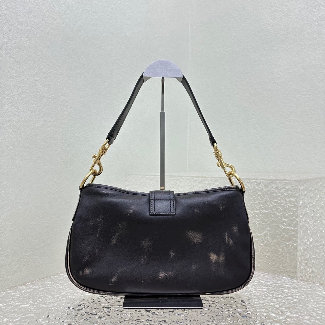 Miu Miu hobo bag in black leather black
