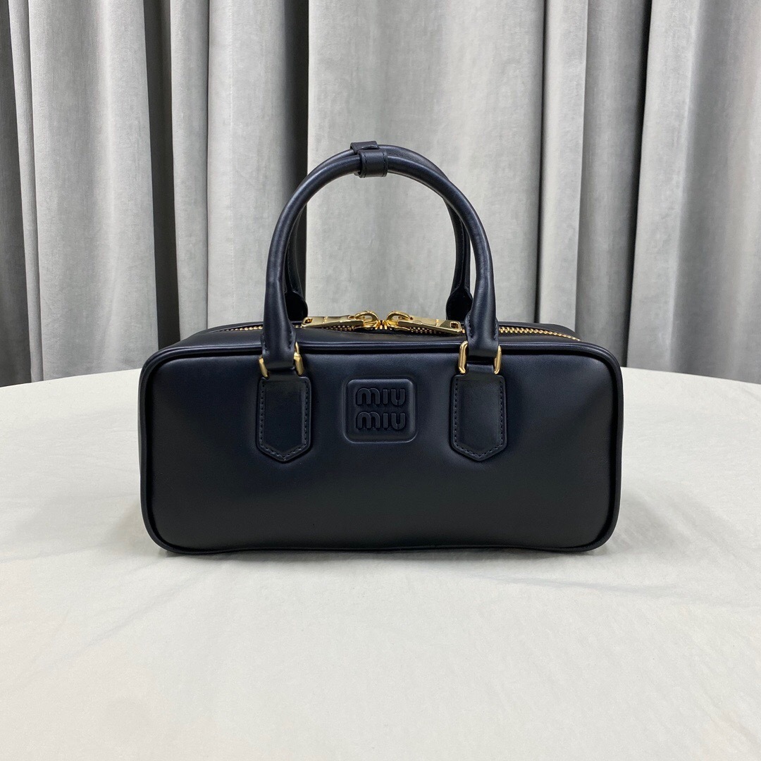 Miu Miu Arcadie leather bag black