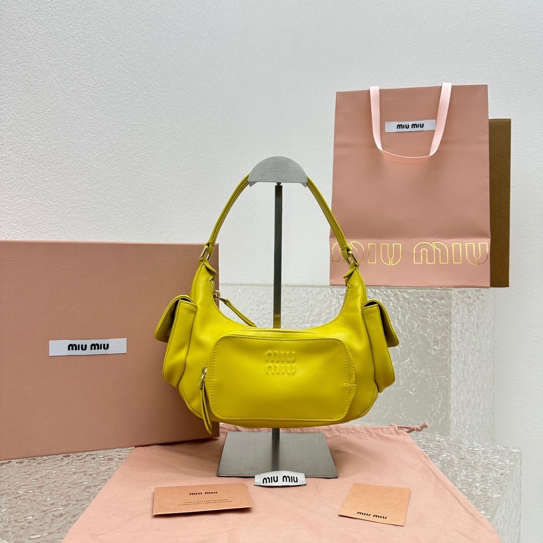 Miu Miu Pocket shoulder bag Yellow