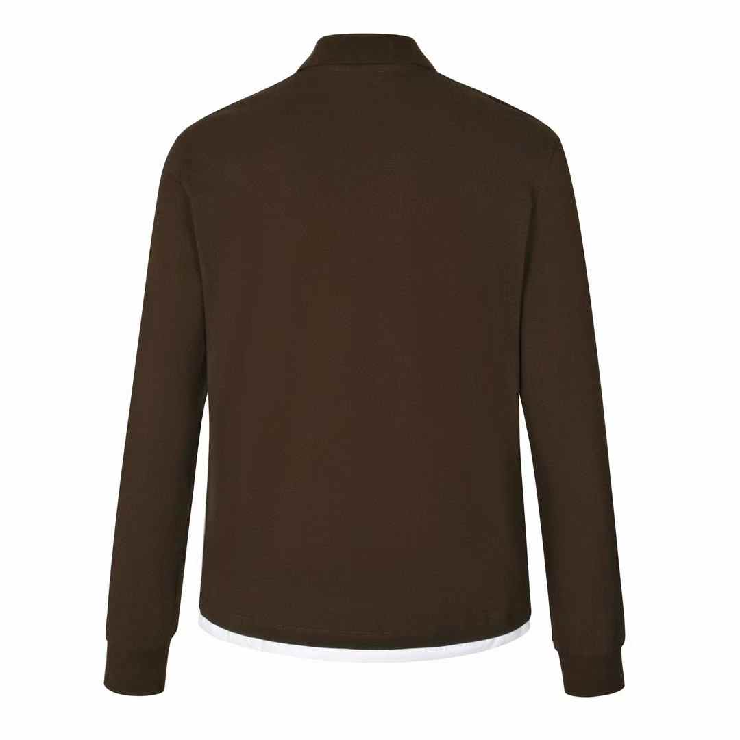 Miu Miu cocoa brown cotton pique polo shirt