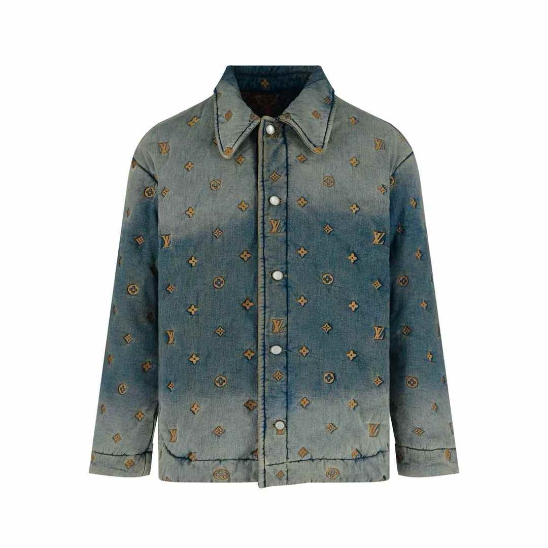 LV Monogram Denim Workwear Overshirt
