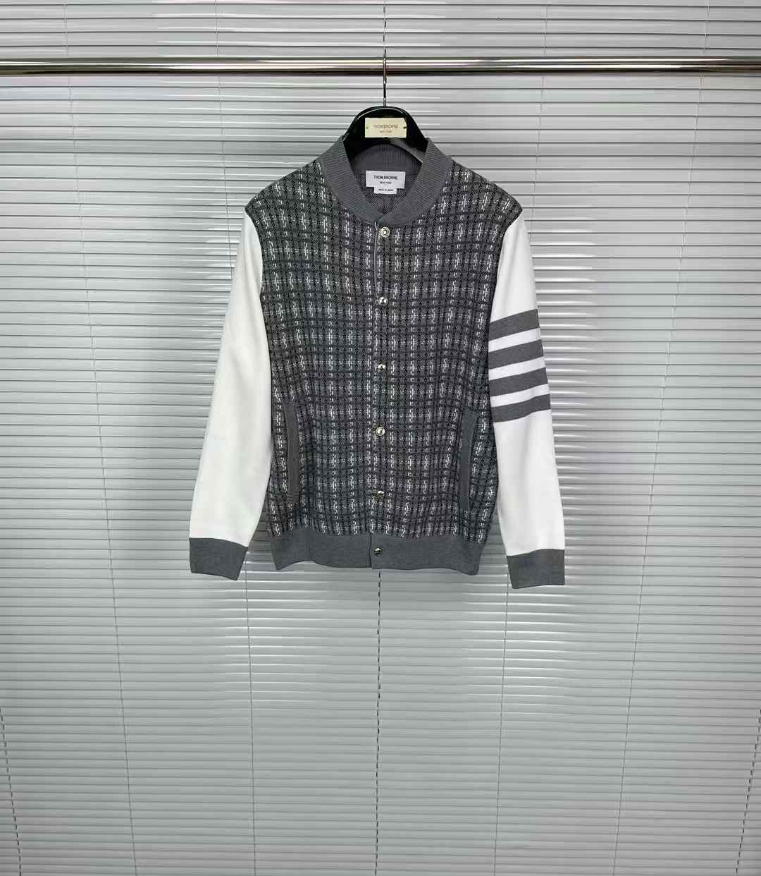 Thom Browne 4-Bar stripe bomber jacket