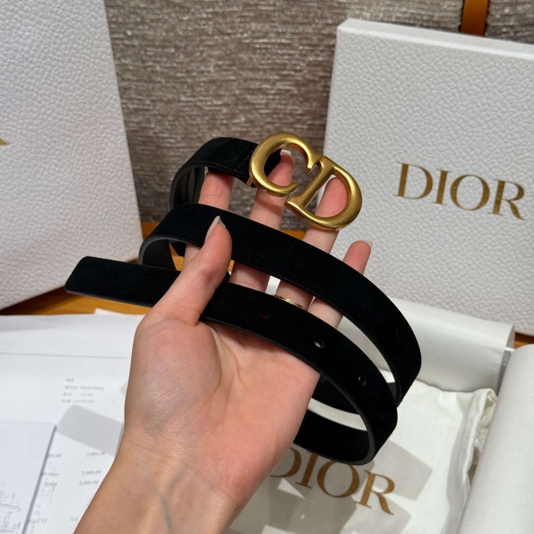 Dior belt "CD" buckle Black