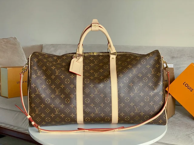 LV Keepall 55 bag classic Monogram canvas