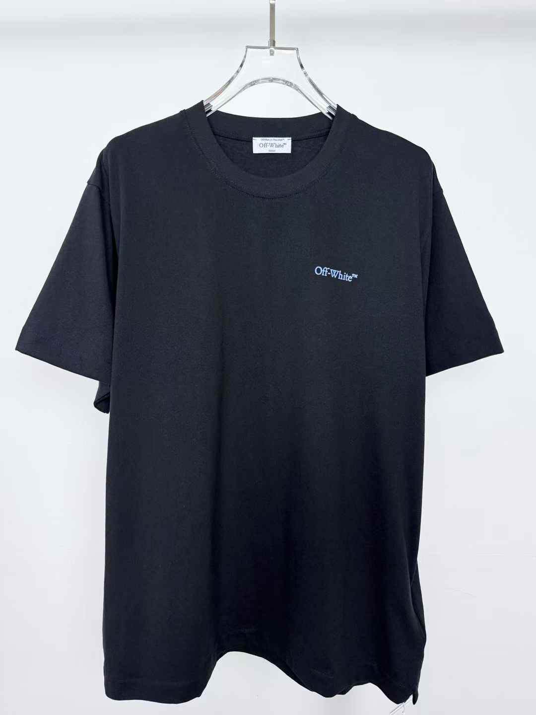 Off-White c/o Virgil Abloh Men's Black Barber Arrow Cotton T-Shirt