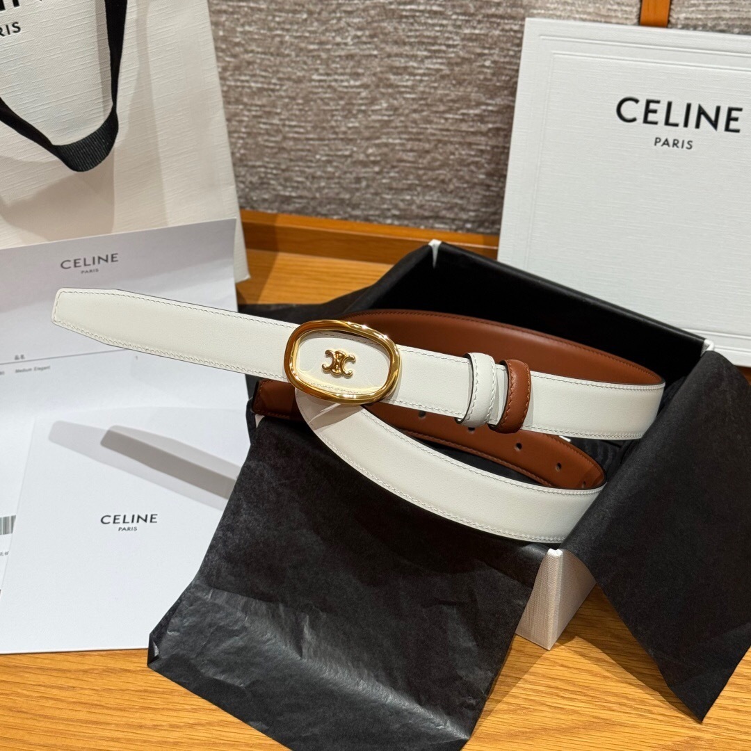 Celine Medium Triomphe belt Taurillon leather