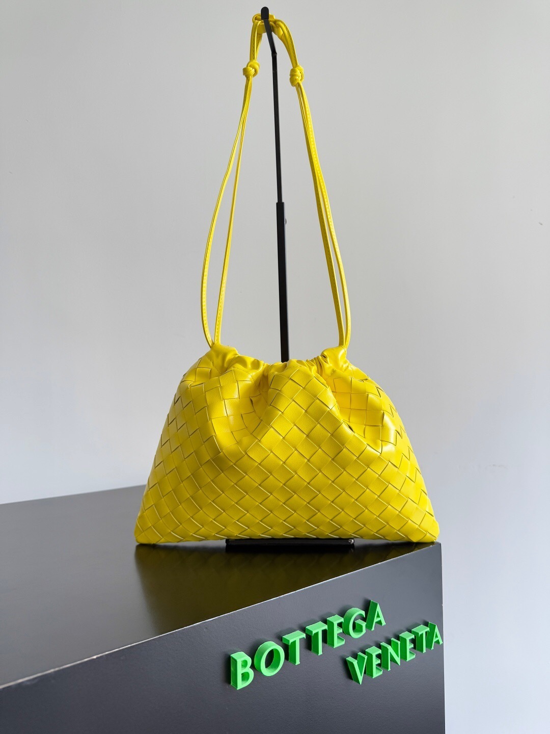 Bottega Veneta yellow woven leather bag