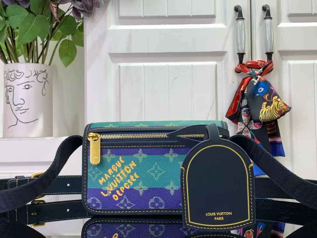 LV Bosphore Wearable Wallet "Marque L. Vuitton Déposée" print