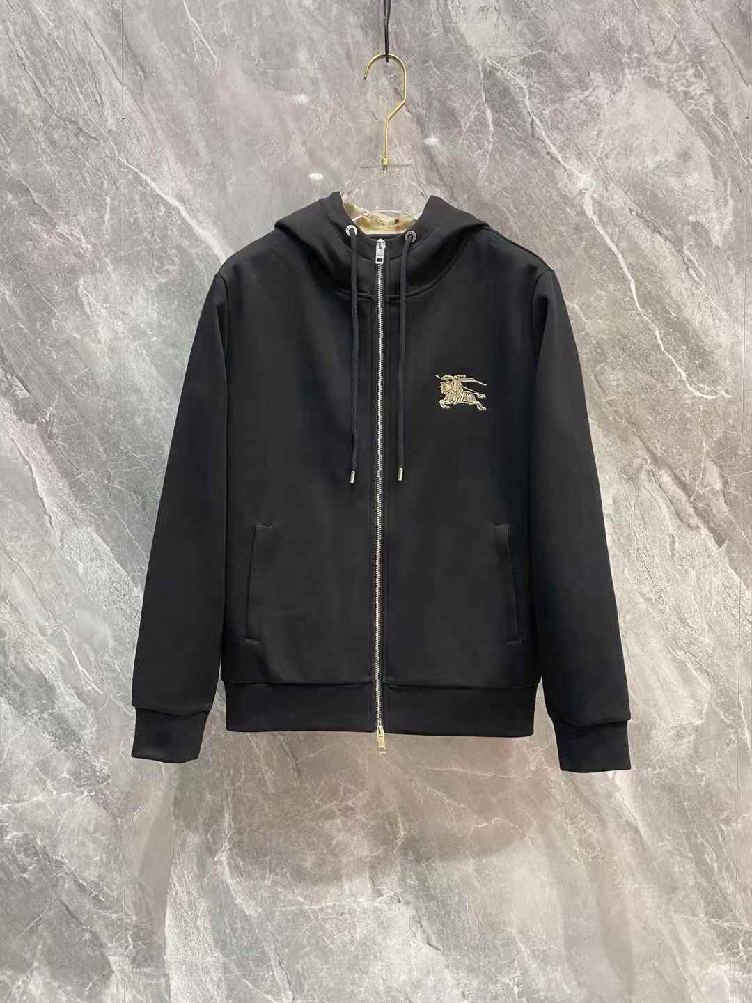 Burberry zip-up hoodie Black
