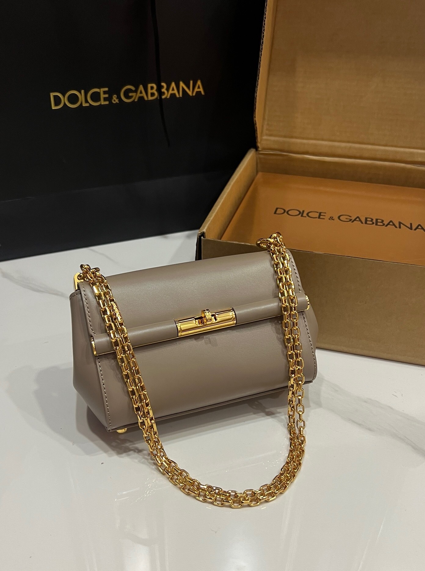 Dolce & Gabbana Marlene Mini leather shoulder bag