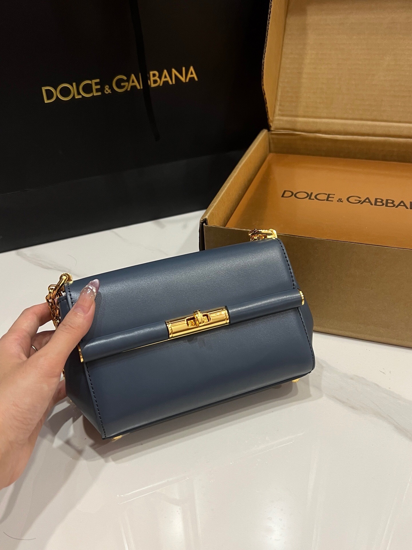 Dolce & Gabbana Marlene Mini leather shoulder bag