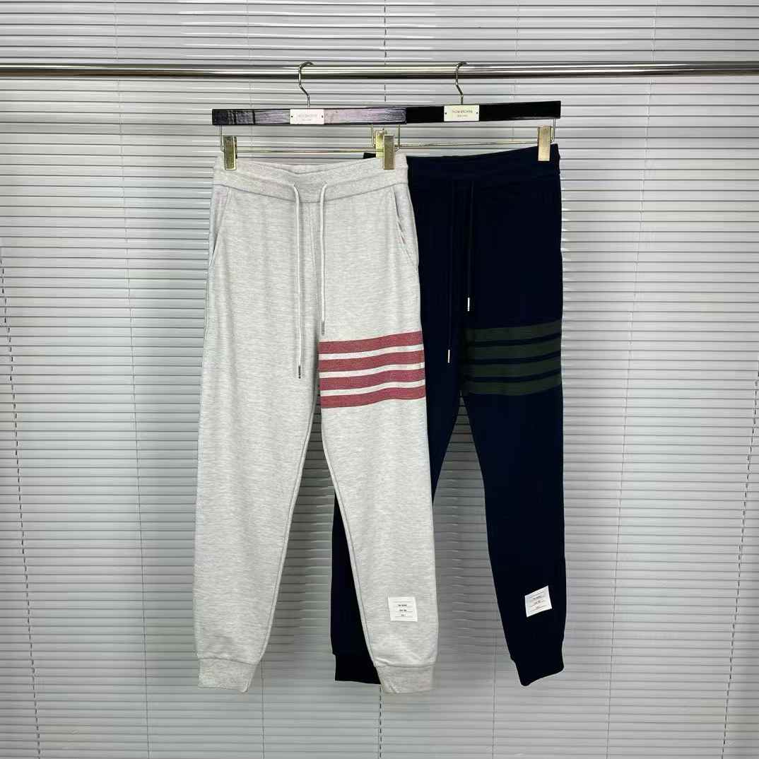 Thom Browne 4-Bar Stripe Cotton Track Pants