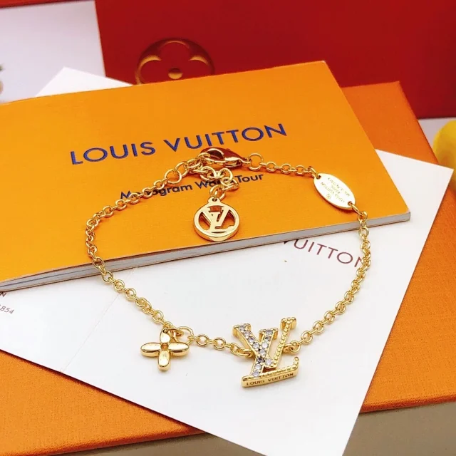 LV Iconic bracelet in a gold-tone finish