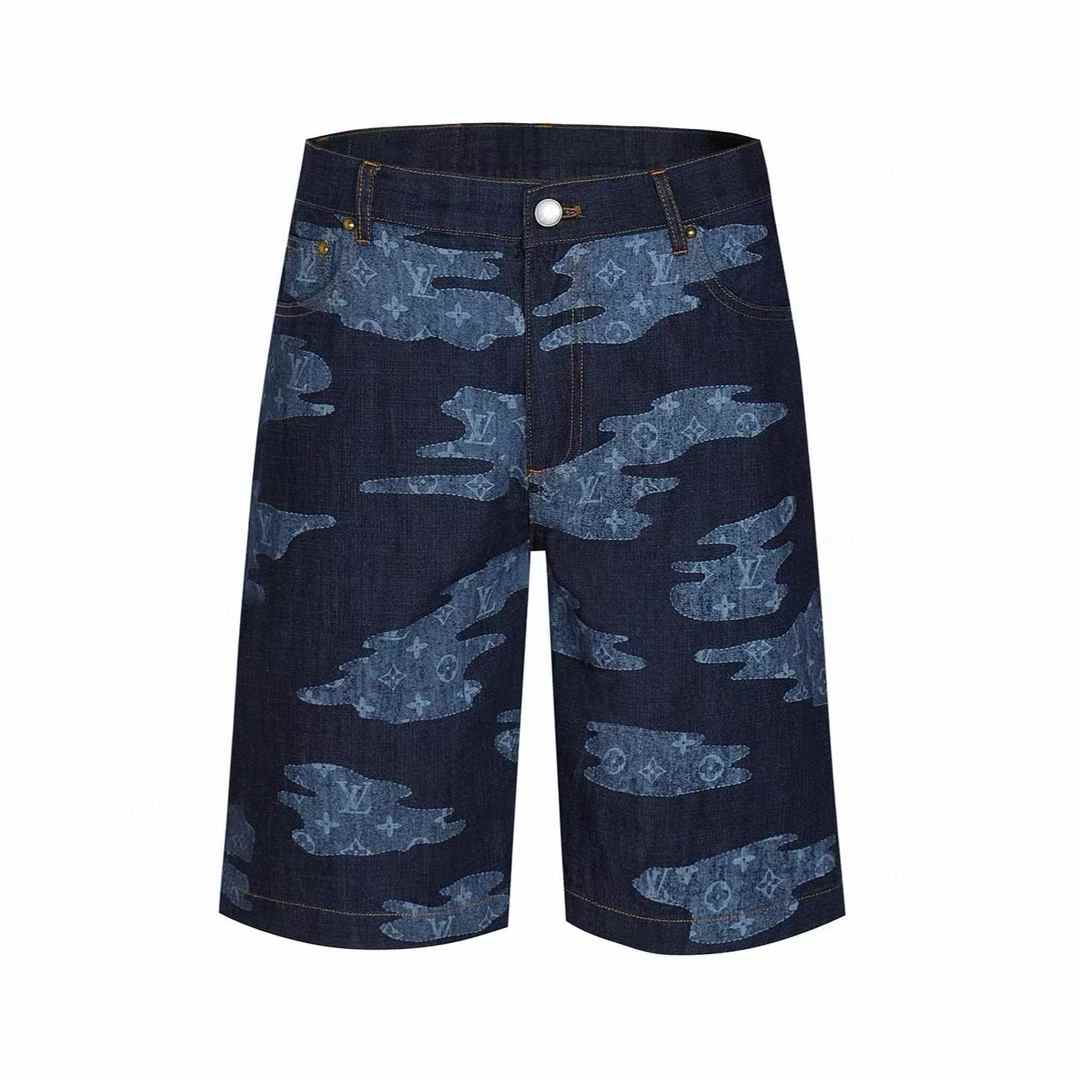 LV Monogram Denim Shorts