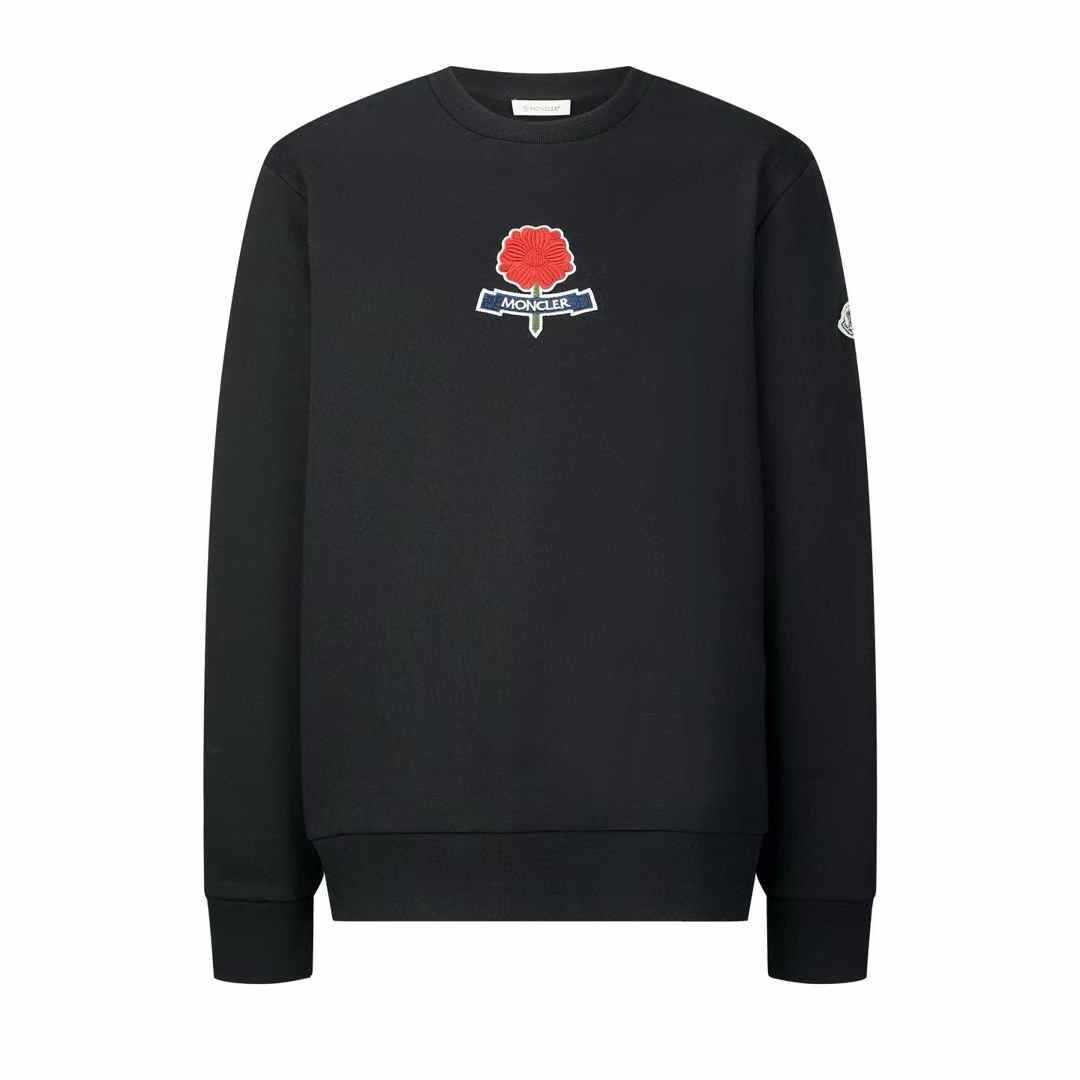 Moncler logo-appliquéd cotton-jersey sweatshirt