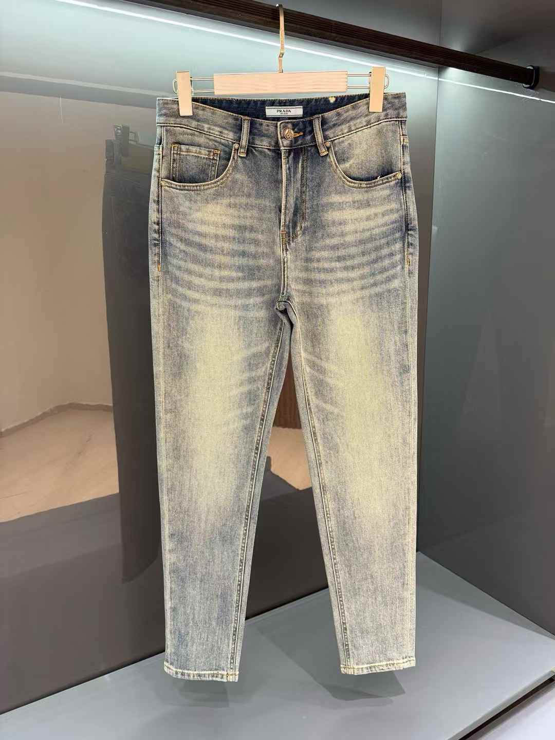 LV men's denim jeans
