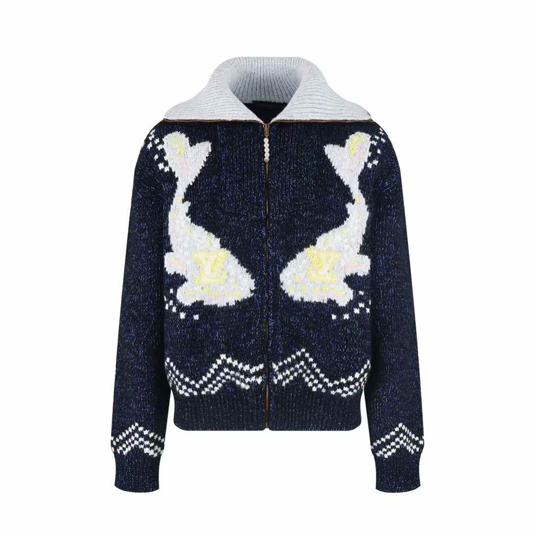 LV Zippered Knitted Blouson