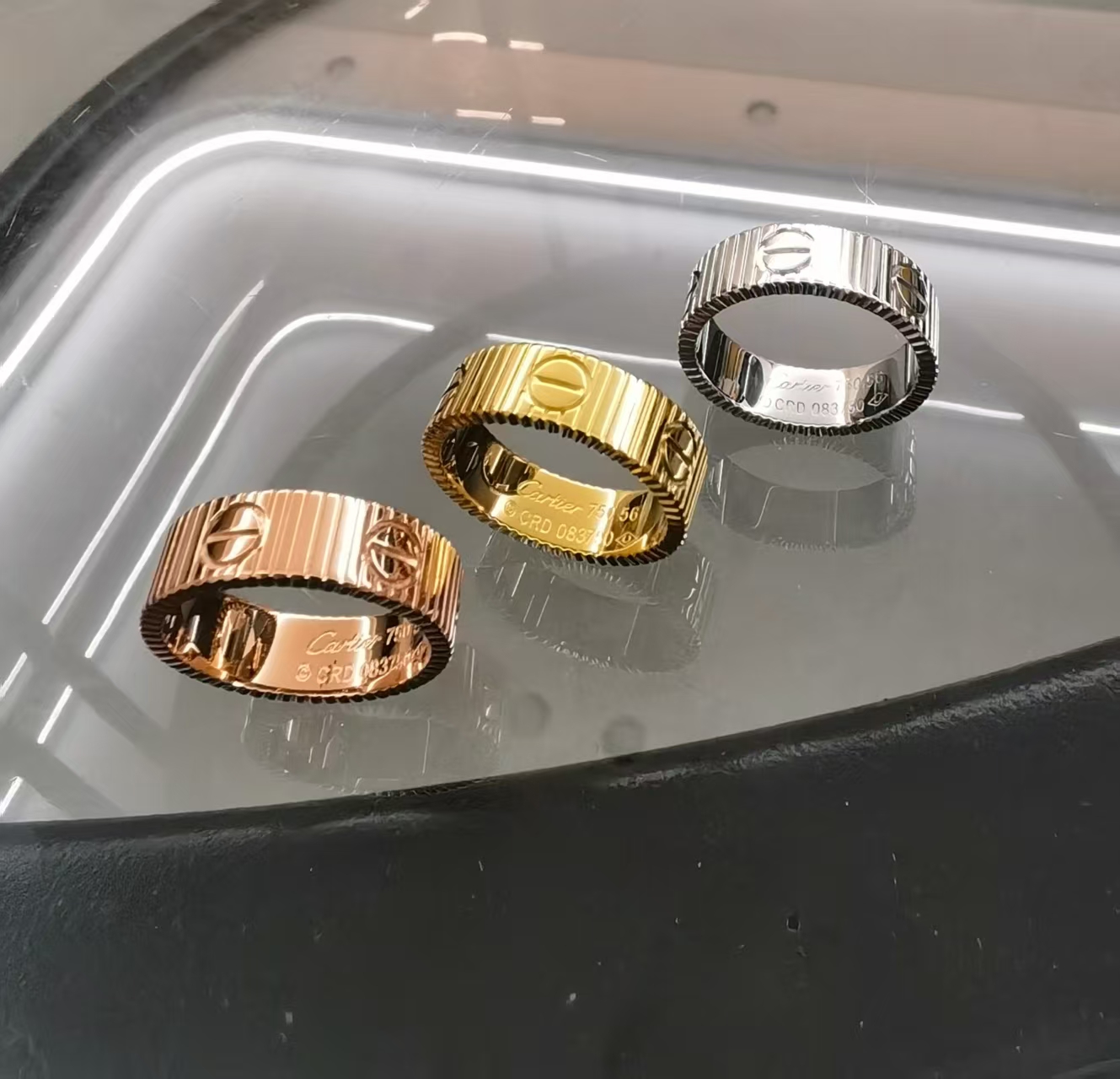 Cartier Love unlimited gold plated ring all colors