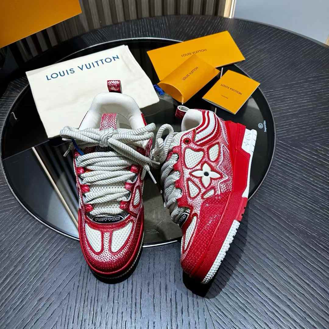 LV Skate Sneaker red and white