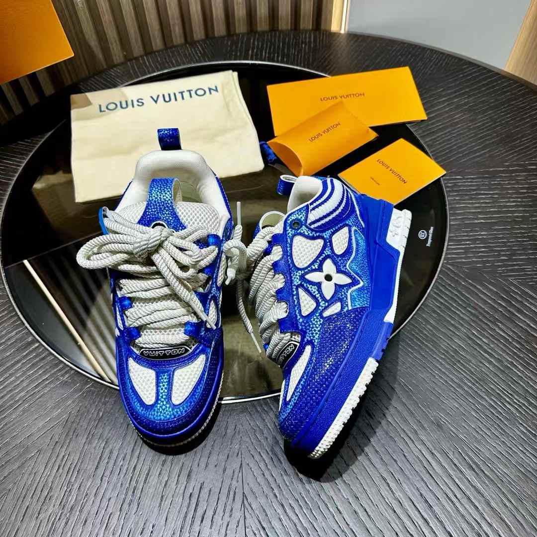 LV Skate Sneaker marine and white