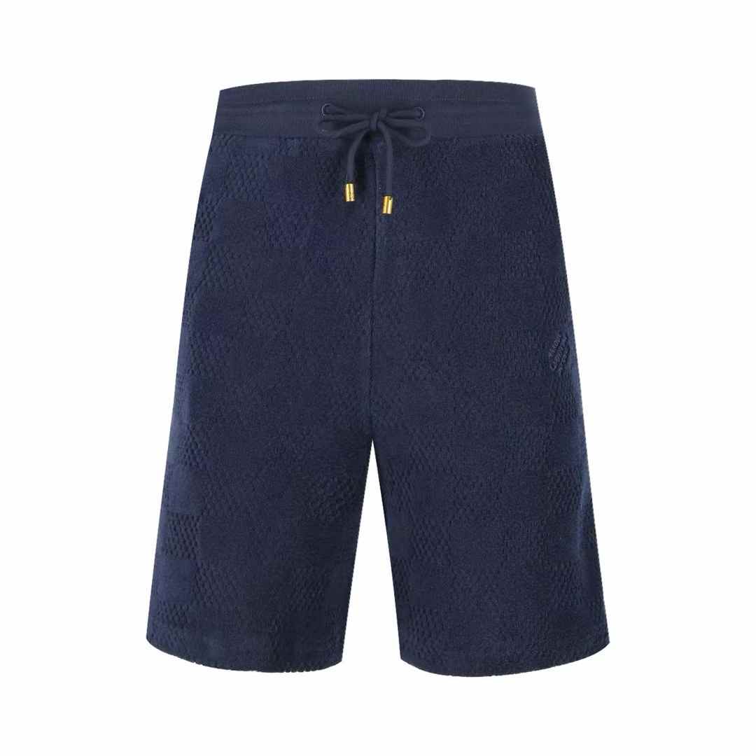 LV Damier French Terry Cotton-Blend Shorts