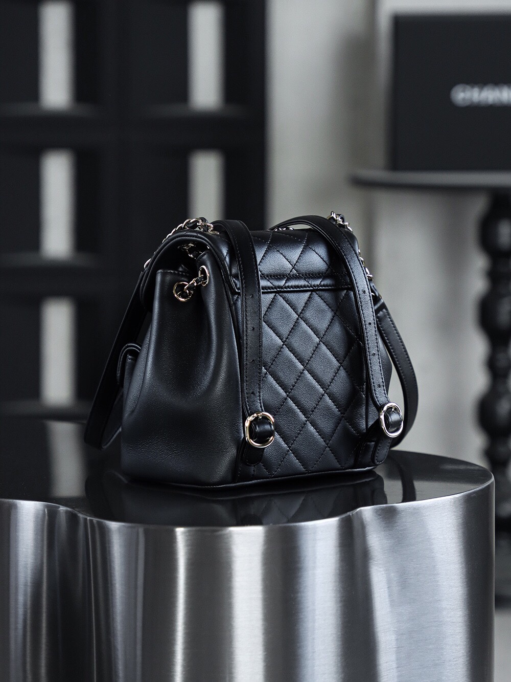 Chanel 23P Duma Small italy Leather Size 18*18.5*12cm 14K Pale Gold