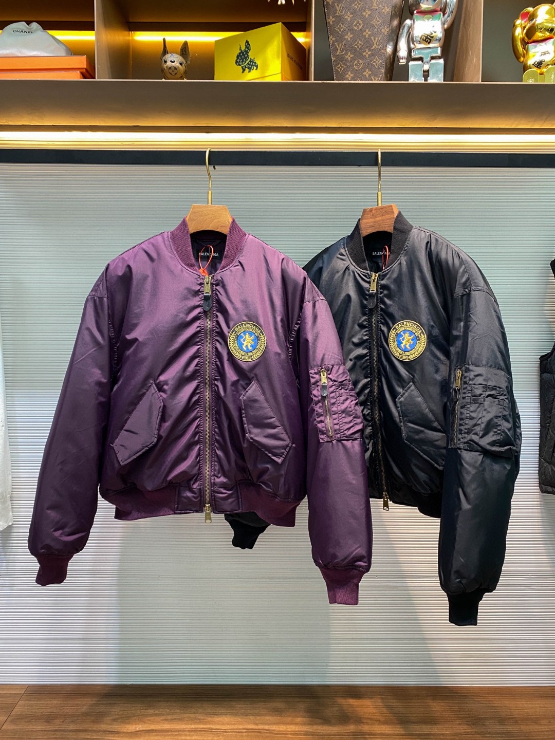 Balenciaga Bomber Jacket Large Fit in Black