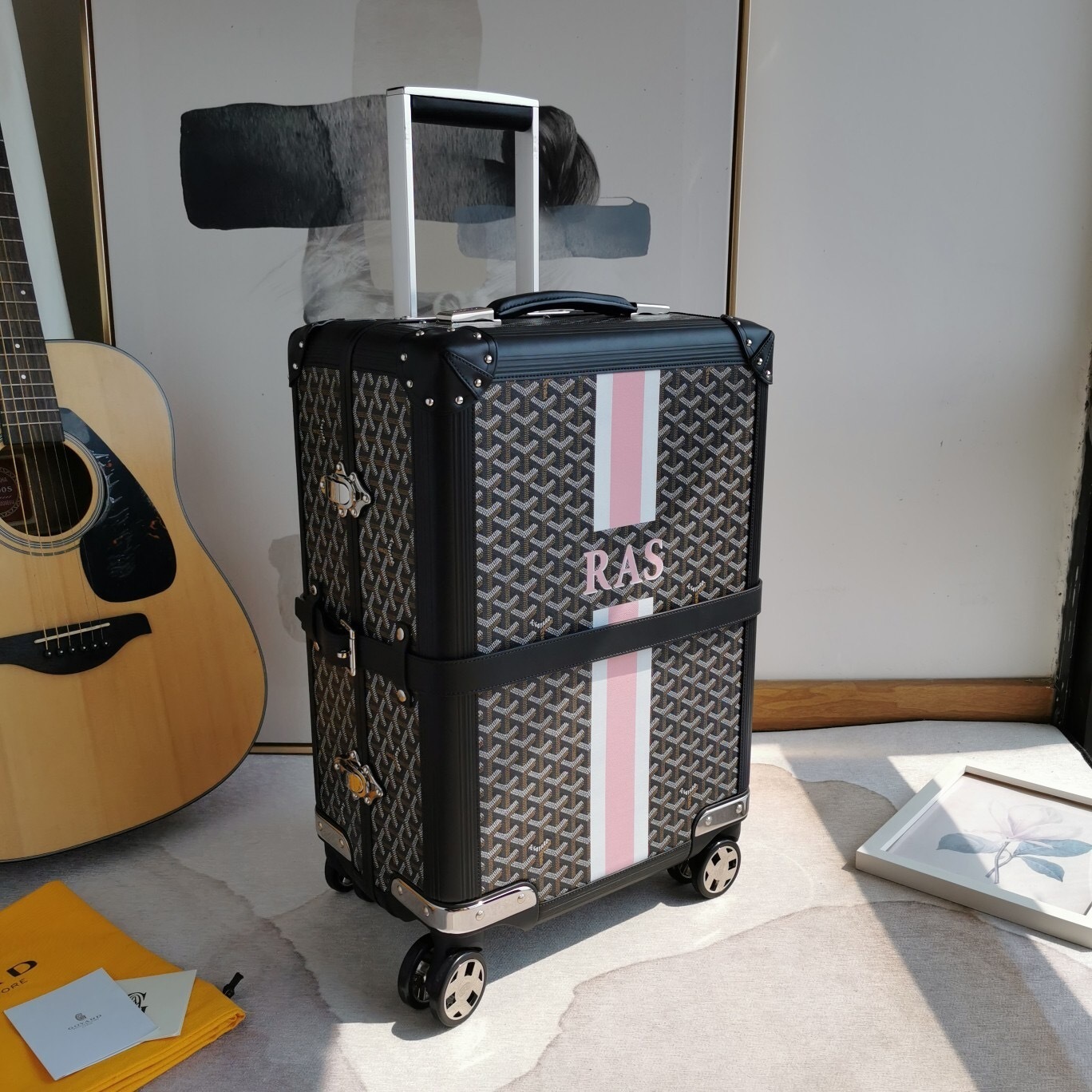 Goyard Bourget PM Trolley travel luggage bag