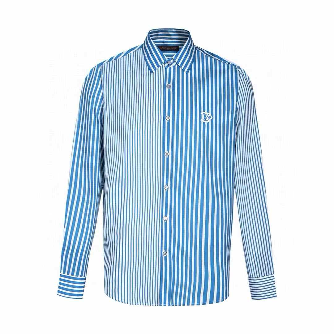 LV Monogram Patchwork Striped Shirt