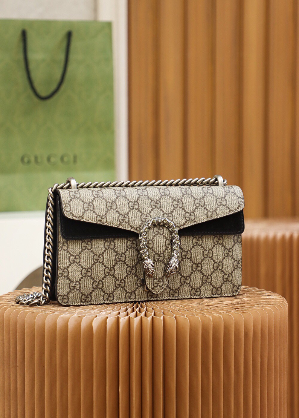 Gucci ???????? ?? Black 499623 Size 25*15*8cm