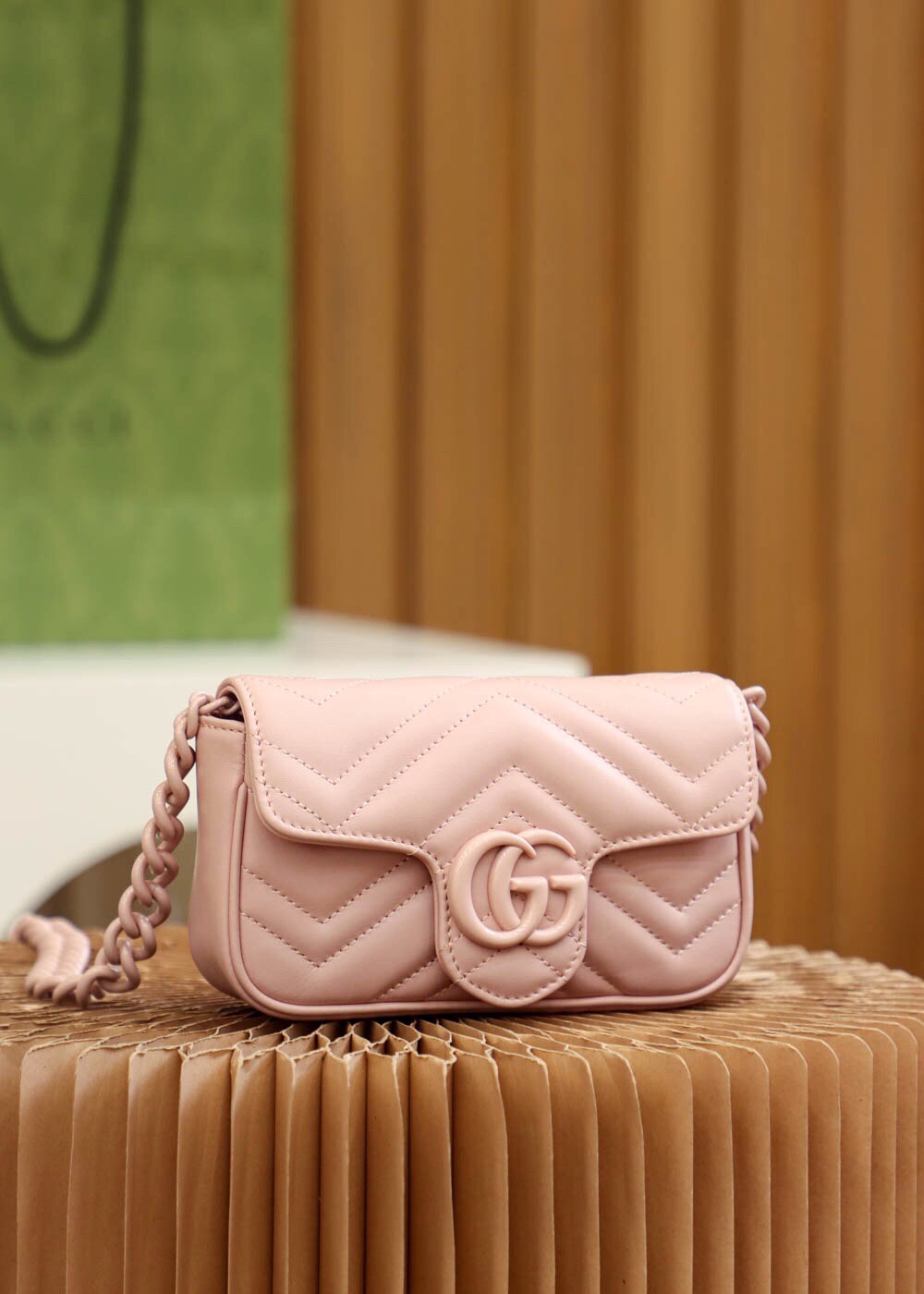 Gucci ?? ??????? Pink 699757 Size 16.5*10*5cm