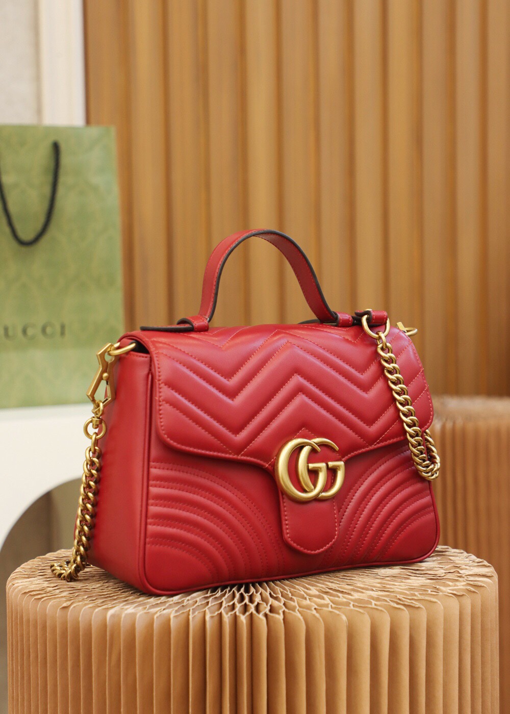 Gucci Red ?? ??????? 498110 Size 27*19*10.5??