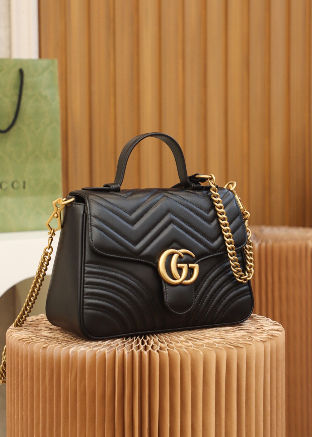 Gucci Black ?? ??????? 498110 Size 27*19*10.5??