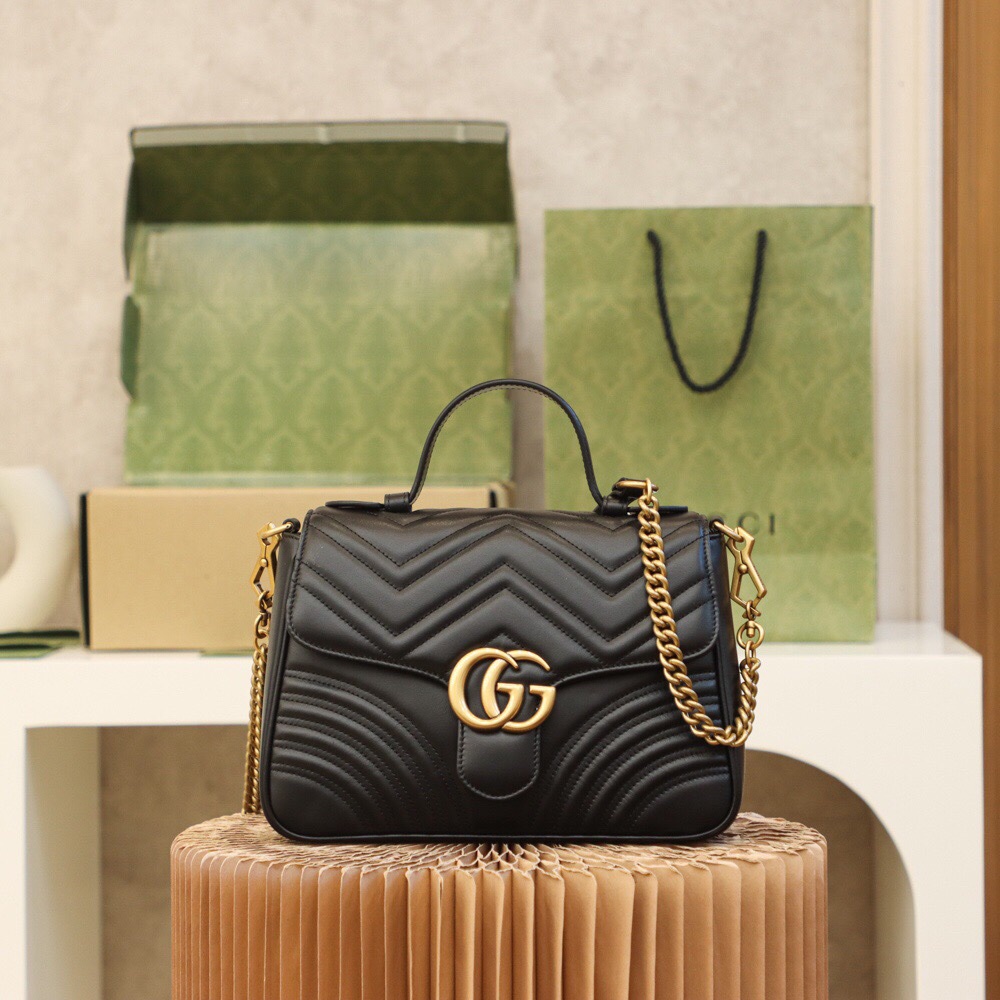 Gucci Black ?? ??????? 498110 Size 27*19*10.5??