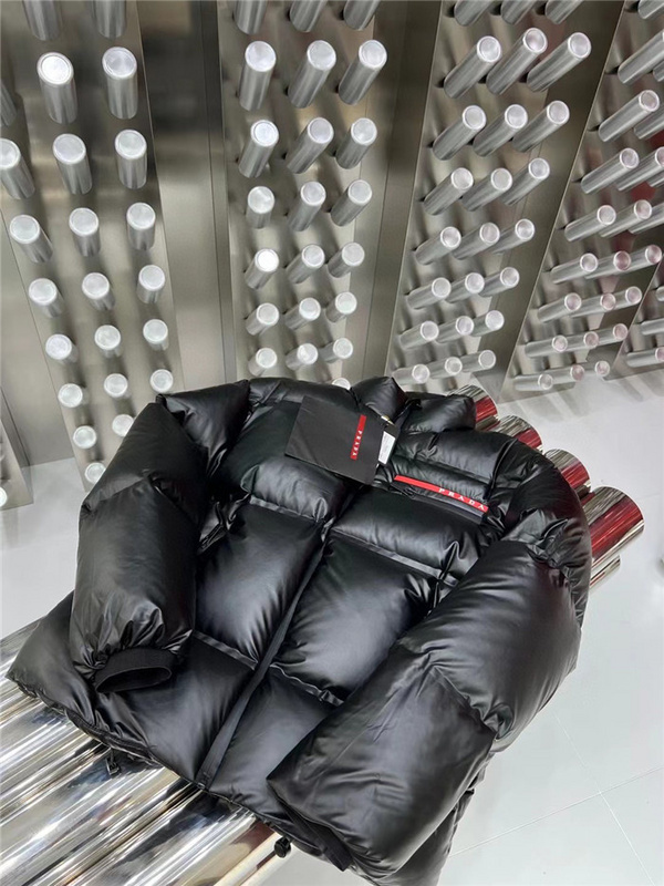 Prada Light Polyester Padded Jacket in black