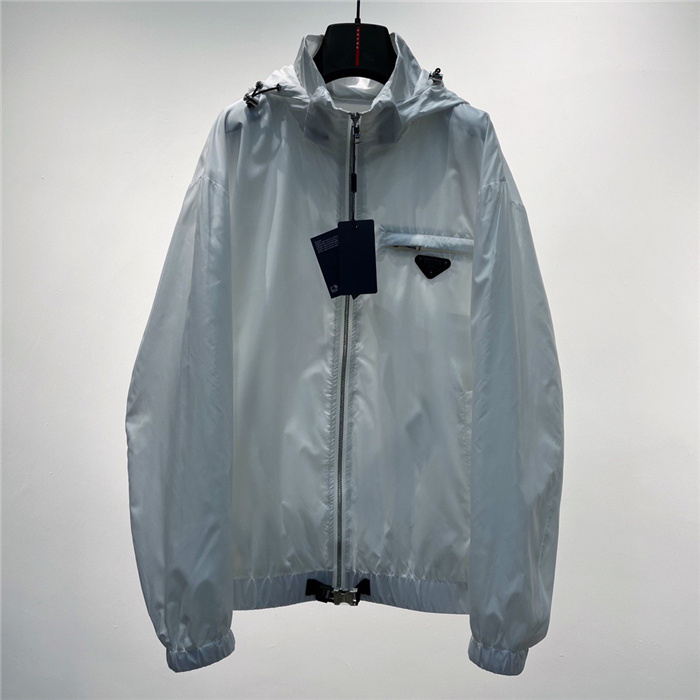 Prada Re-Nylon Hooded Blouson Jacket