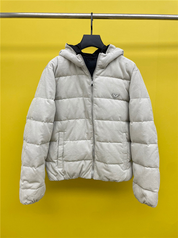 Prada medium-weight corduroy down jacket