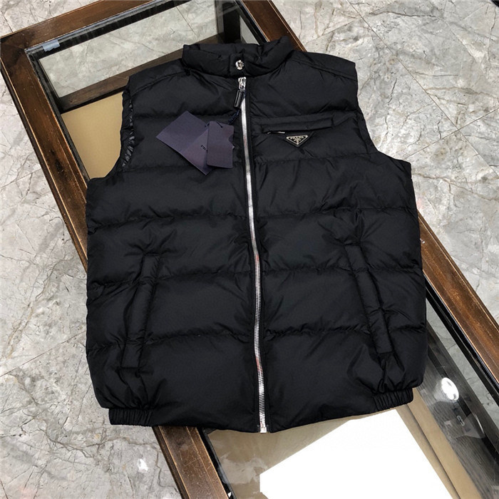 Prada Re-Nylon Padded Vest in black