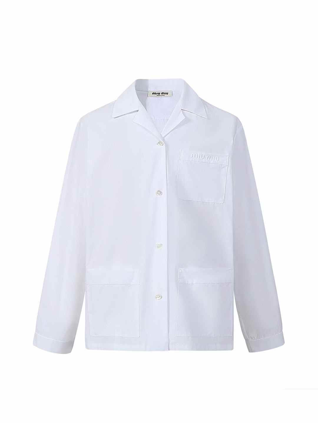 miu miu Popline white shirt