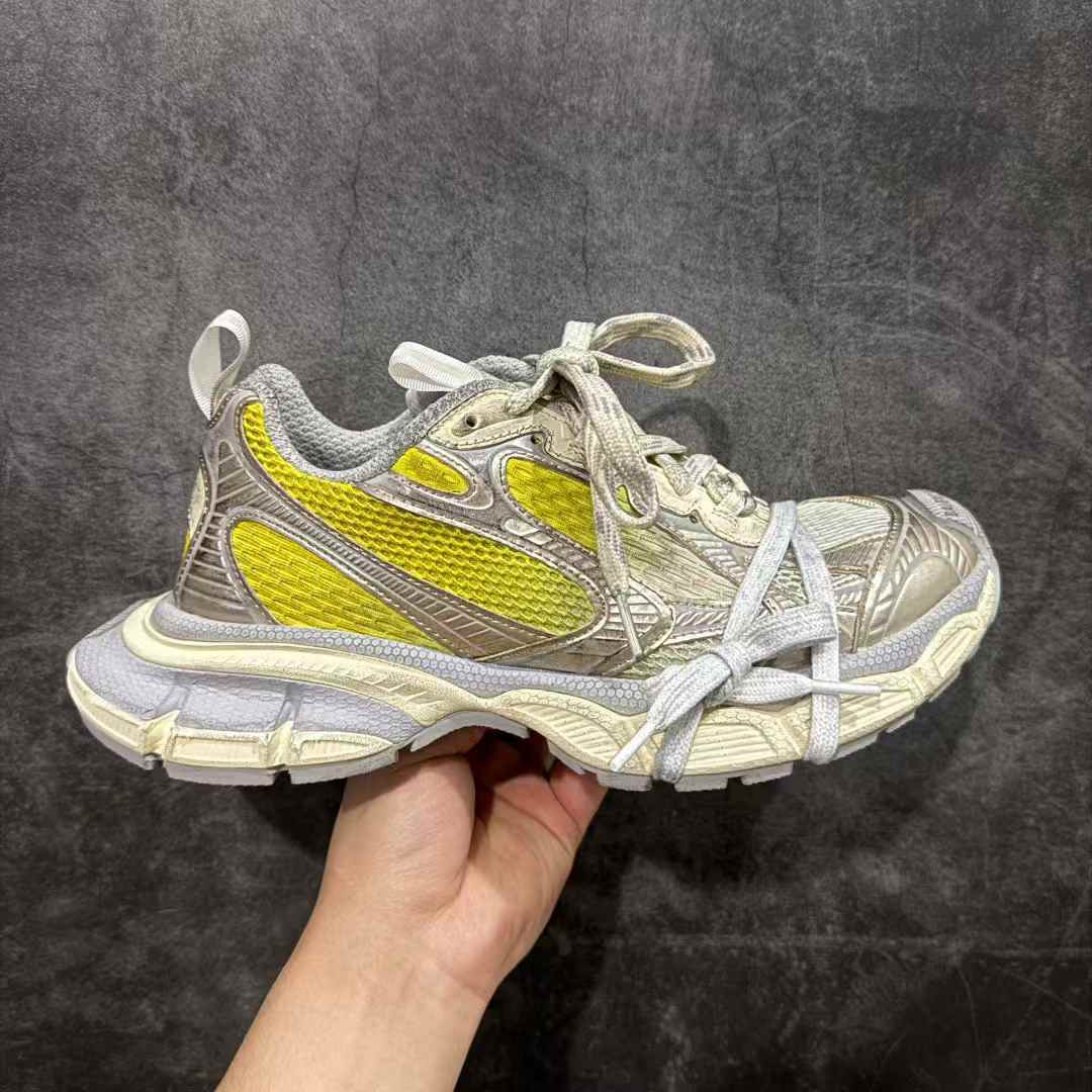 Balenciaga 3XL Gradient Sneaker in yellow, off-white, and grey