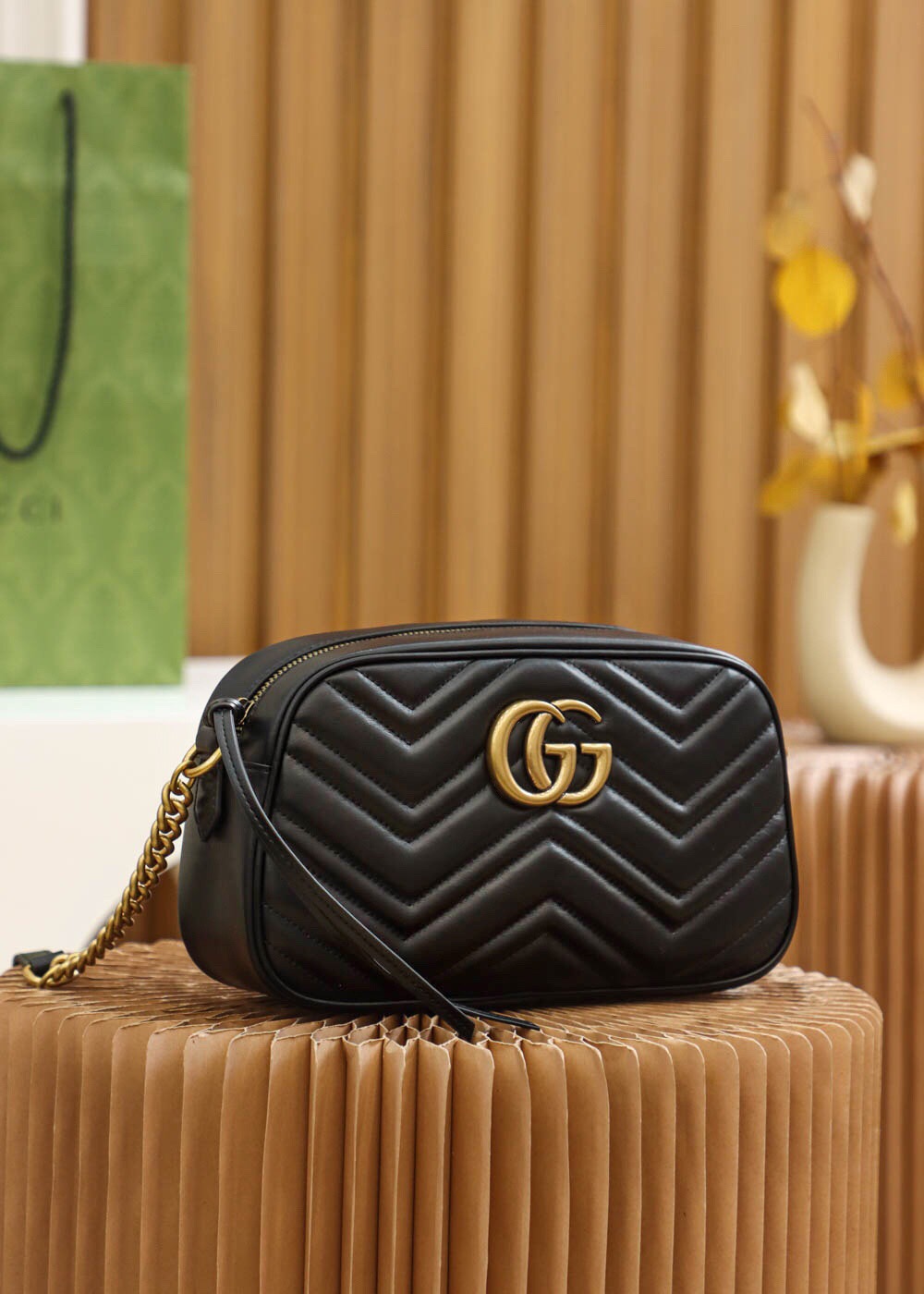 Gucci ?? ??????? Black 447632 Size 24*13*7cm