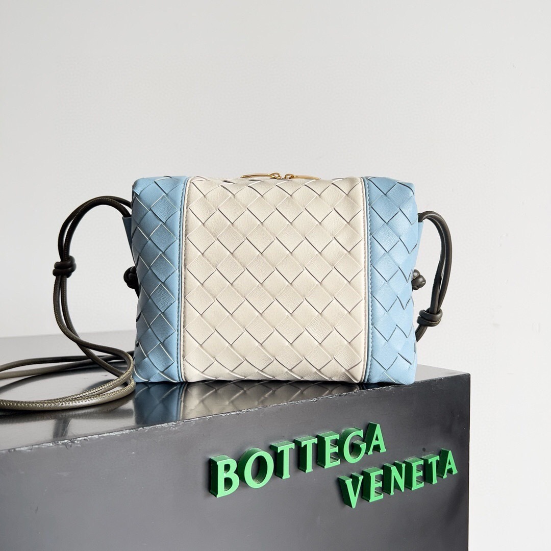 Bottega Veneta Loop Mini Camera Bag in leather with intrecciato craftsmanship