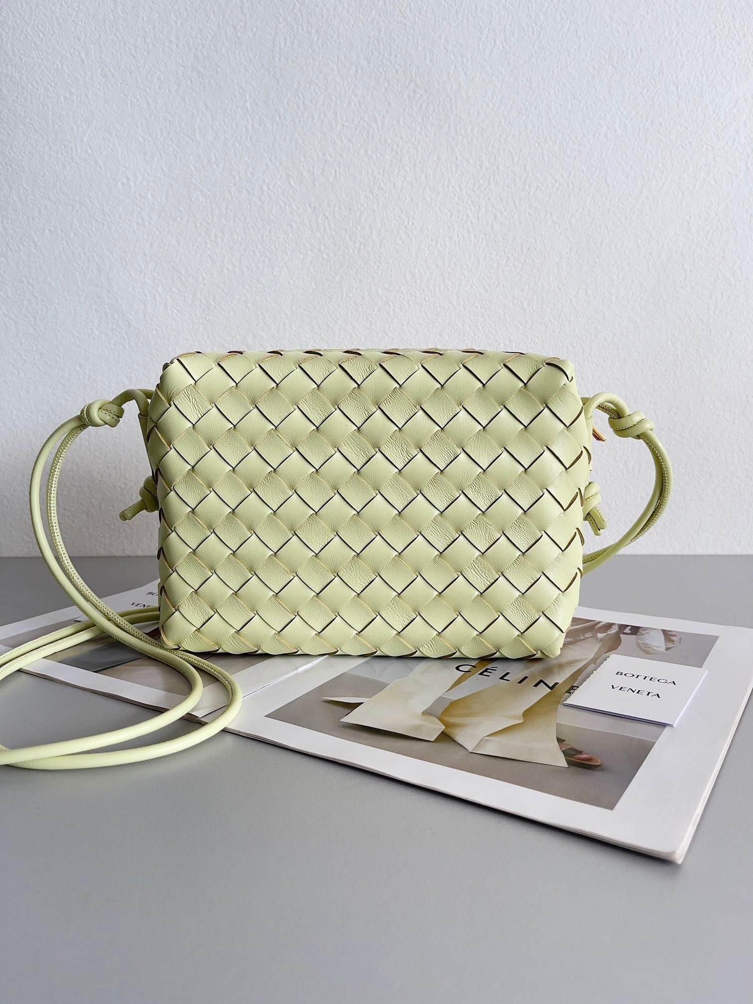 Bottega Veneta Loop Small Intrecciato leather shoulder bag