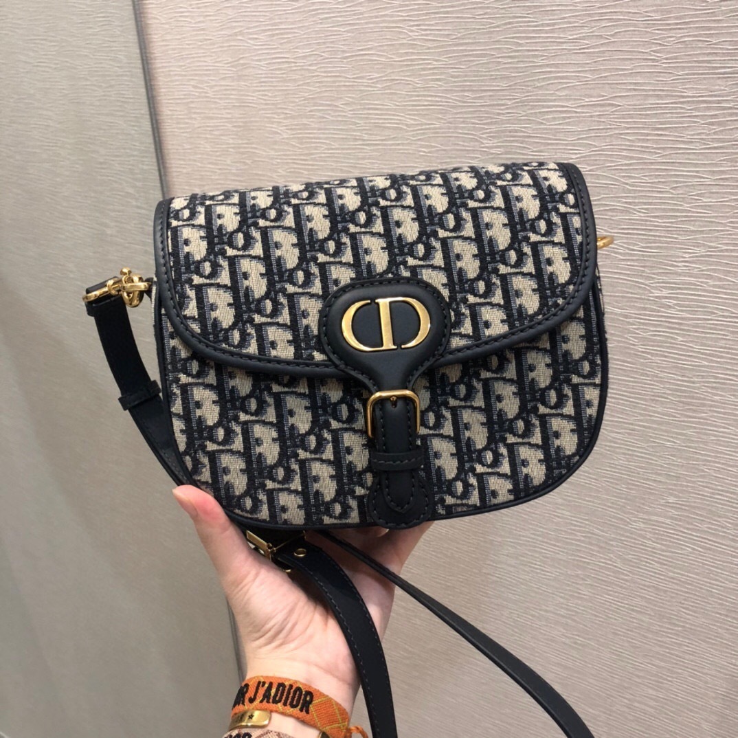 Dior Bobby bag in blue Dior Oblique jacquard