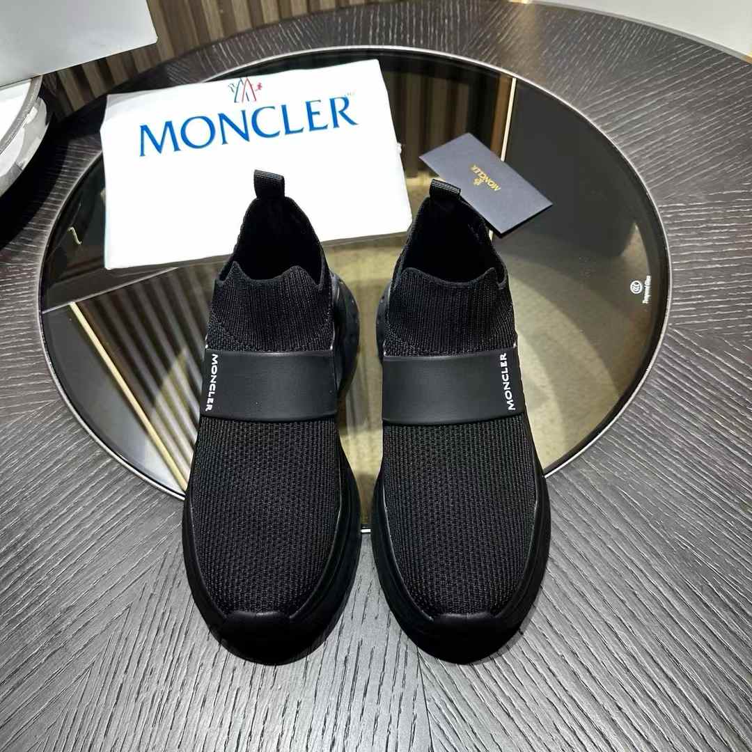 Moncler slip-on sneakers in black