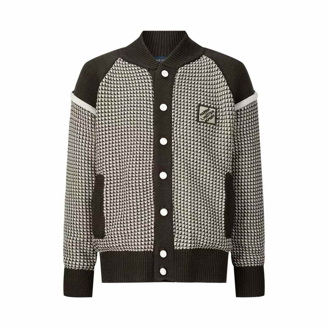 LV Knitted Cotton Jacquard Bomber