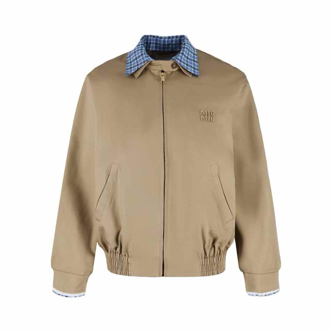 Miu Miu oversized cotton blouson jacket