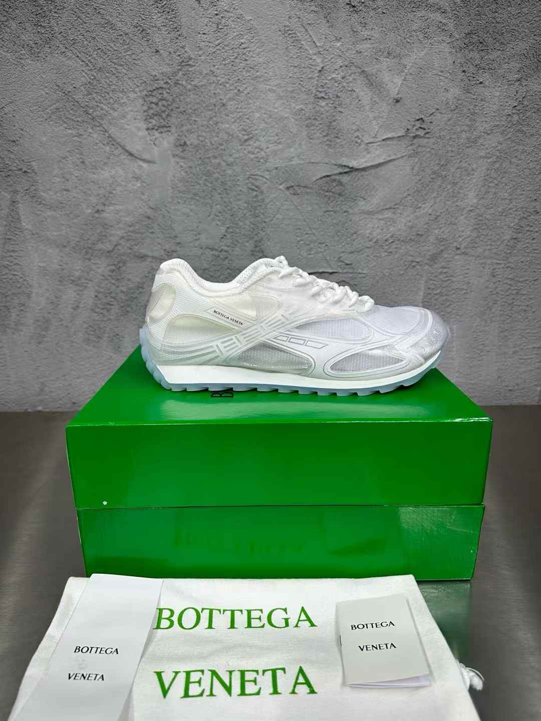 Bottega Veneta Orbit sneakers in blue and white