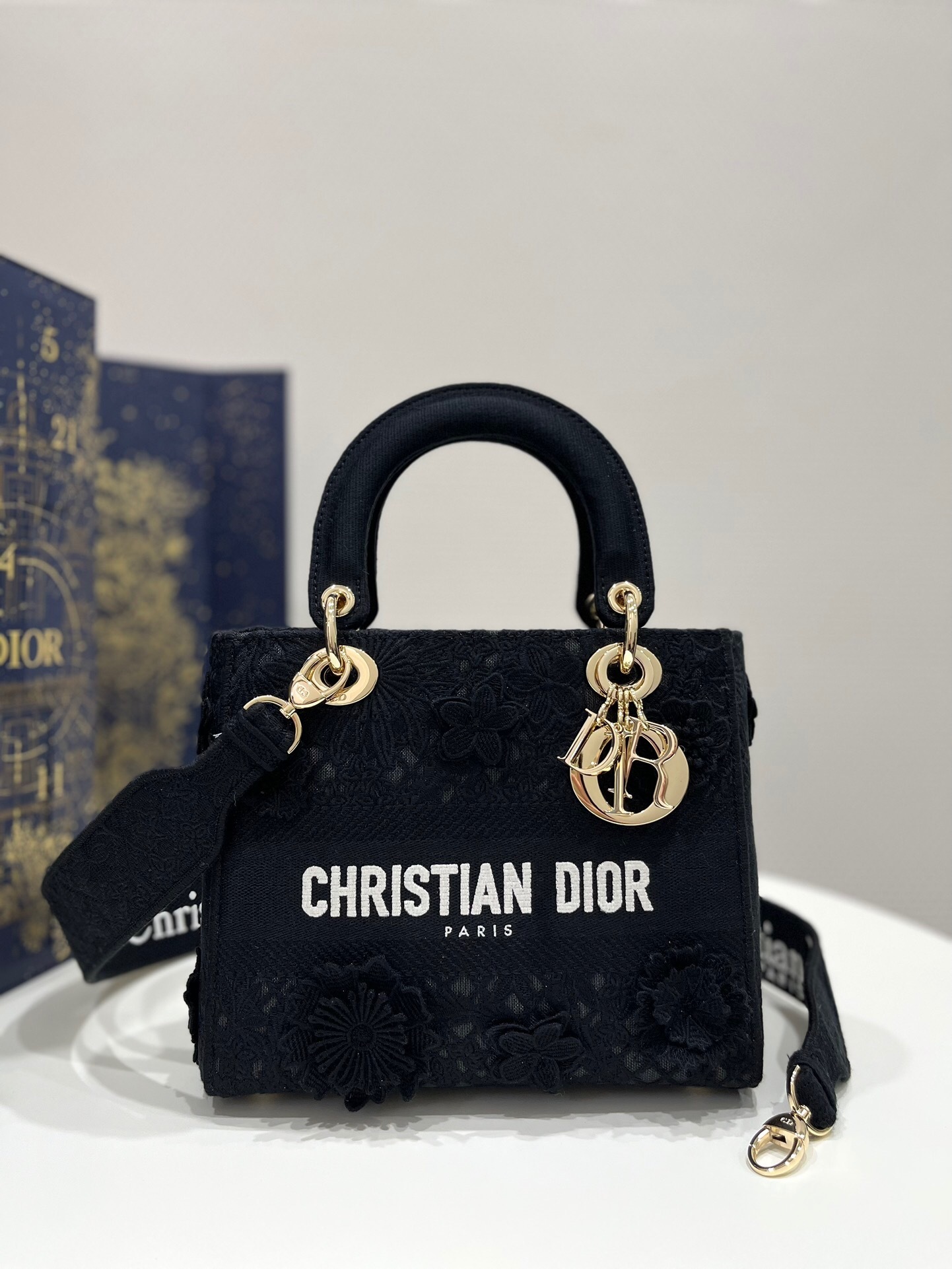 Christian Dior Lady D-Lite bag black